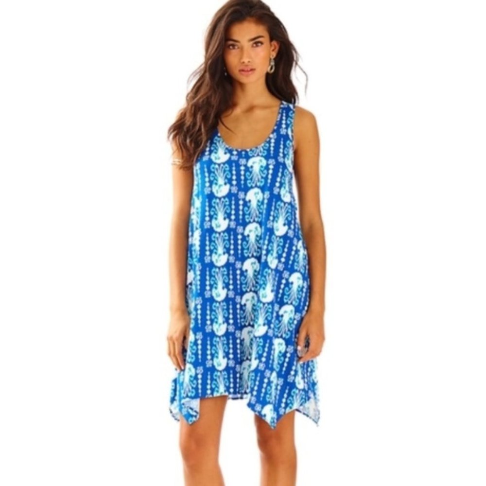 Lilly Pulitzer Melle Trapeze Tank Dress, LG